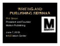 Writing and Publishing Options for First-Time Authors