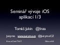 iKnowClub ČVUT - Seminář vývoje iOS aplikací
