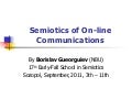 Semiotics of on line communications