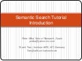Semantic Search tutorial at SemTech 2012