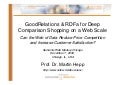 GoodRelations & RDFa for Deep Comparison Shopping on a Web Scale