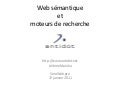 Moteurs de recherche et web sémantique