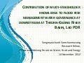 Contribution of Multi-Stakeholder Knowledge to Flood Risk Management Water Governance Downstream at Theurn-Kading River Basin, Lao PDR