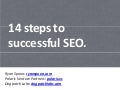 14 Steps to Successful SEO