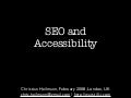 SEO and Accessibility