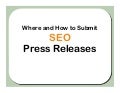 SEO Copywriting: Submitting SEO Press Releases