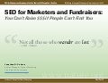 SEO for Marketers and Fundraisers: You Can&rsquo;t Raise Money if People Can&rsquo;t Find You