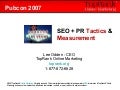 SEO Public Relations: Tactics and Measurement Tools