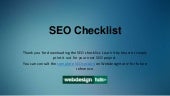 SEO Checklist