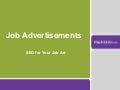How can I make my job advert search engine friendly?