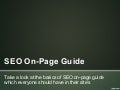 Seo On-Page Guide