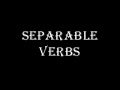 Separable verbs