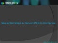 Sequential steps to convert psd to wordpress