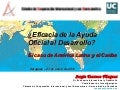 ¿Eficacia de la Ayuda Oficial al Desarrollo? El caso de América Latina y el Caribe