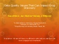 Data Quality Issues That Can Impact Drug Discovery
