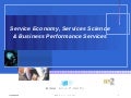 Service Economy, Services Science and Business Performance Services ( in Japanese )