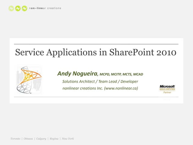 Service Applications in SharePoint ...