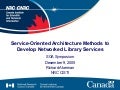 Service-Oriented Architecture Methods to Develop Networked Library Services