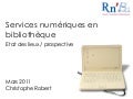 Services numériques en bibliothèque