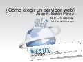 Cómo elegir un servidore Web