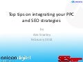Top Tips on Integrating your PPC and SEO strategies