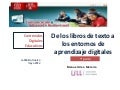 Del libro de texto a los entornos digitales de aprendizaje (1ª parte)