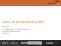 Social and the Marketing Mix
