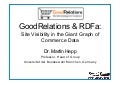 Web Site Visibility in the Giant Graph of Commerce Data
