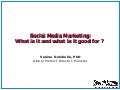 SES Social Media Presentation Vanina Delobelle