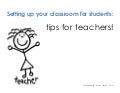 Setting up Your Classroom for Students: Tips for Teachers