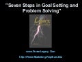 Seven Steps In Goal Setting And Problem Solving By Tony De Liso