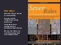 Seven rules for sustainable communities