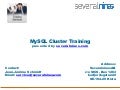 Severalnines Self-Training: MySQL<sup>®</sup> Cluster - Part III