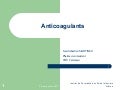 Sf anticoagulants 2011-2012