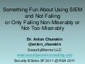 Something Fun About Using SIEM by Dr. Anton Chuvakin