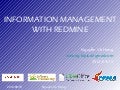 Sfd2012 Hanoi Nguyễn Vũ Hưng - Information Management with Redmine