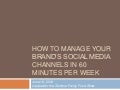 Slightly Updated How Manage Your Social Brand in 60-Minutes Per Week
