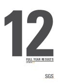 SGS Full Year Results 2012