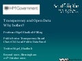 Nigel Shadbolt - Transparency and Open Data Beyond 2010