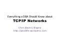 TCPIP Networks for DBAs