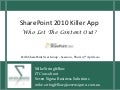 SharePoint 2010&rsquo;s Killer App