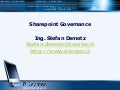 Sharepoint governance