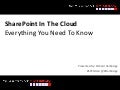 SharePoint Saturday New Orleans - SharePoint In The Cloud
