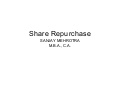 Share repurchase
