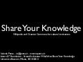 Share your knowledge bocconi-2012