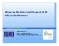 Shinoda - Measuring the Public Health Impacts of Air Pollution in Minnesota