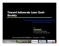 Toward Indonesia Less Cash Society By Saiful Hidayat