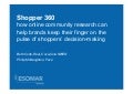 Esomar Insight 2011 - Shopper 360