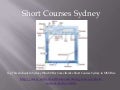 Short Courses Sydney