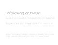 Unfollowing on twitter